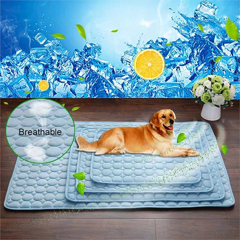 Dog Cooling Mat Breathable Summer Pad for Dogs & Cats