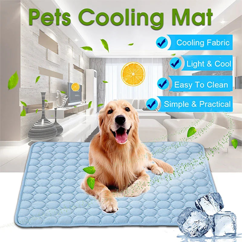 Dog Cooling Mat Breathable Summer Pad for Dogs & Cats