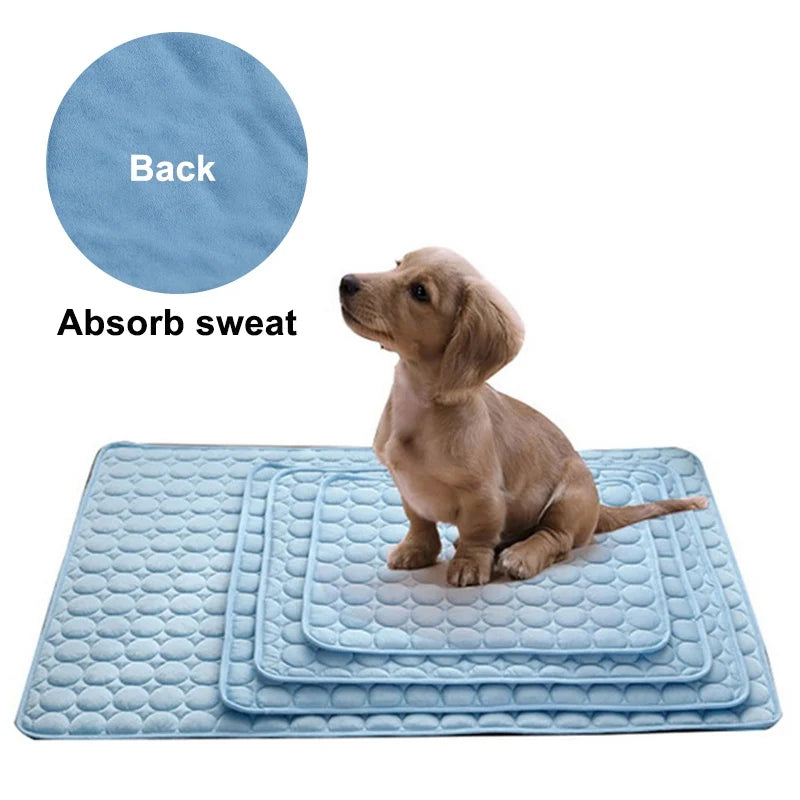 Dog Cooling Mat Breathable Summer Pad for Dogs & Cats