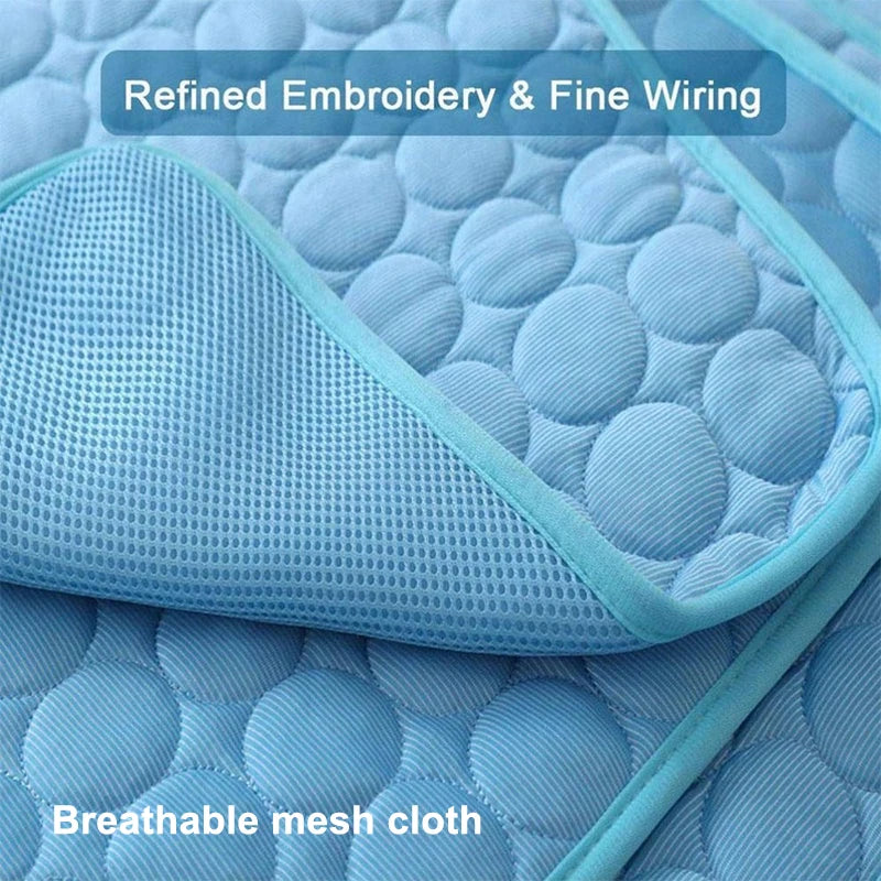 Dog Cooling Mat Breathable Summer Pad for Dogs & Cats