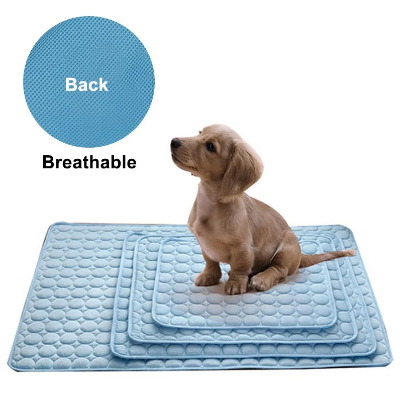 Dog Cooling Mat Breathable Summer Pad for Dogs & Cats