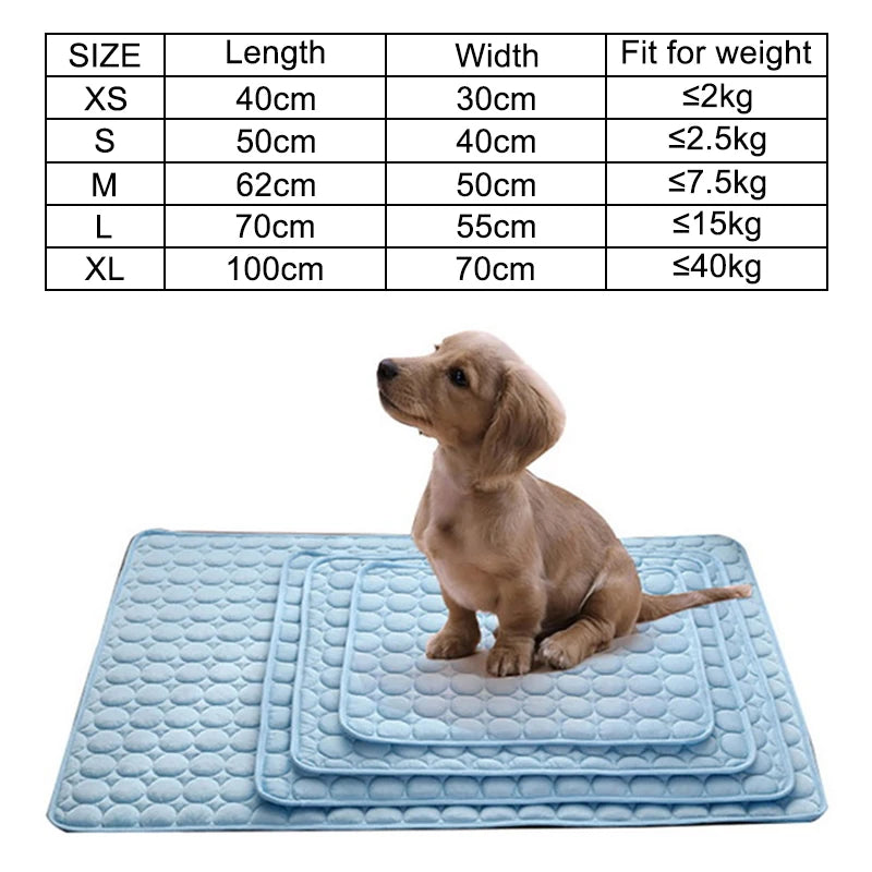 Dog Cooling Mat Breathable Summer Pad for Dogs & Cats
