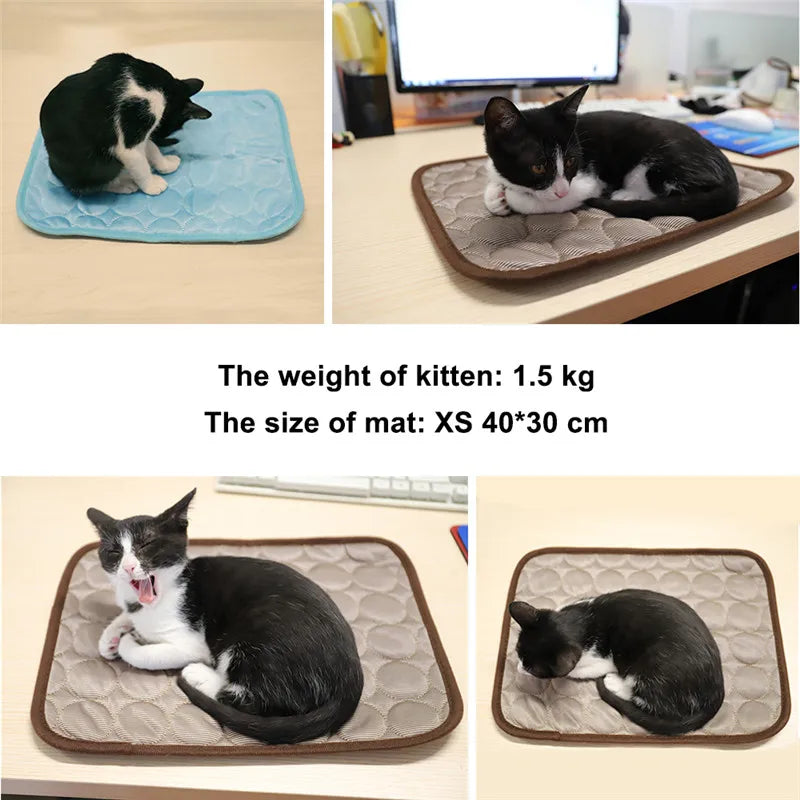 Dog Cooling Mat Breathable Summer Pad for Dogs & Cats
