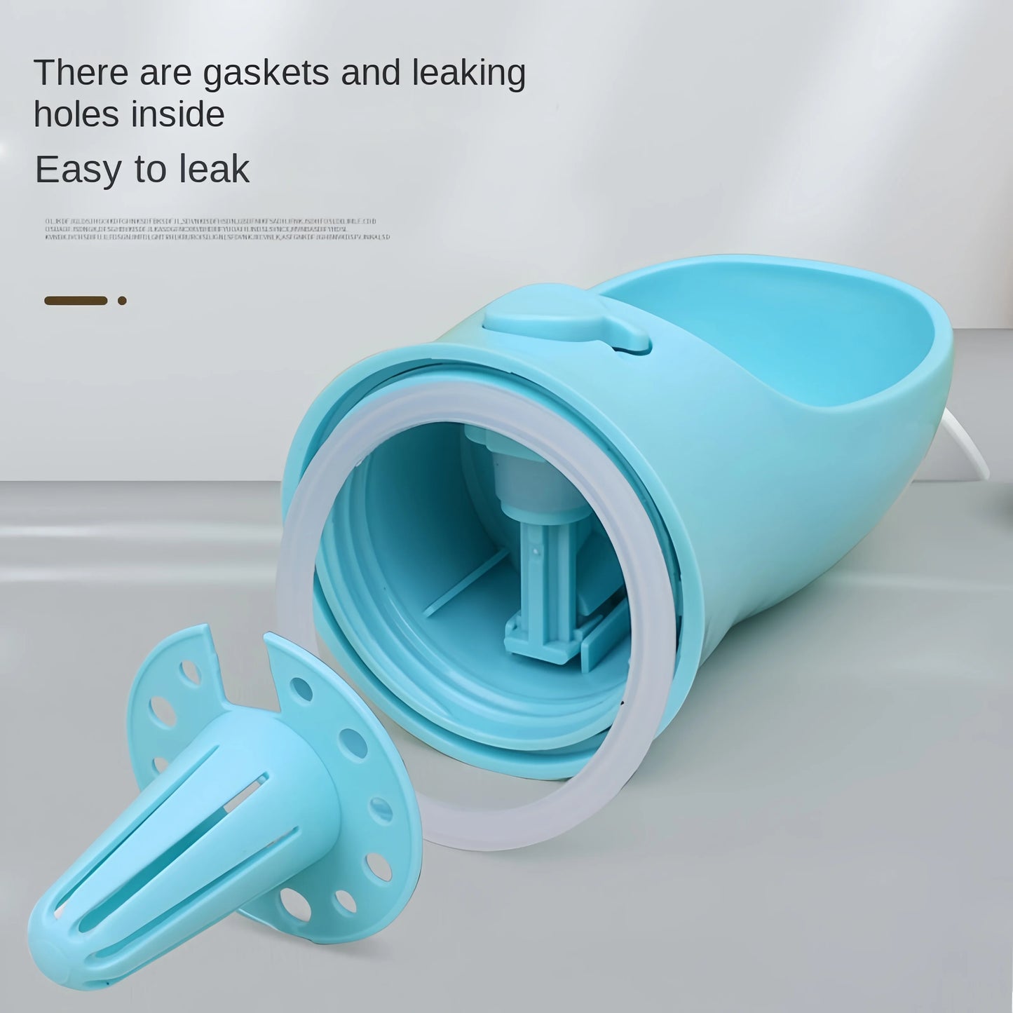Portable Dog Cat Water Bottle with Food Storage Container