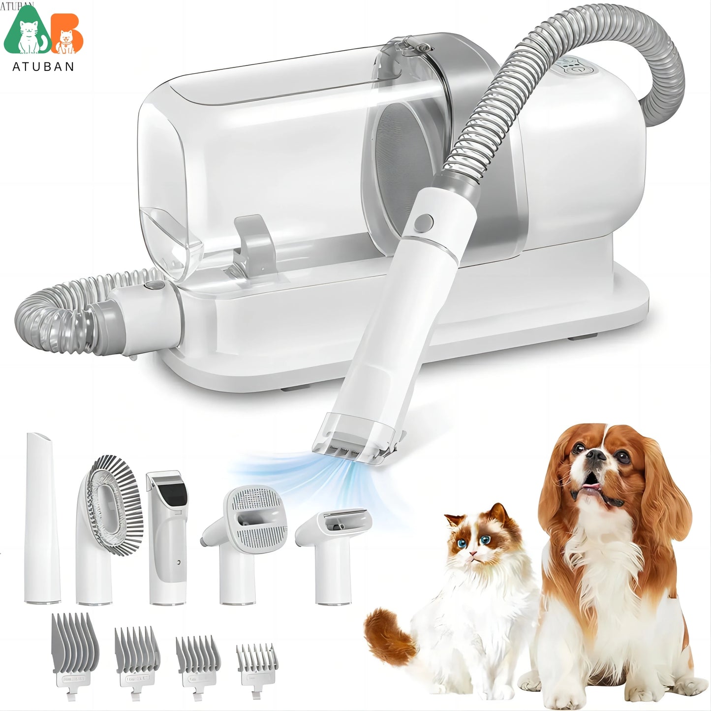 Pet Grooming Vacuum Cleaner for Dog Cat Hair Removal