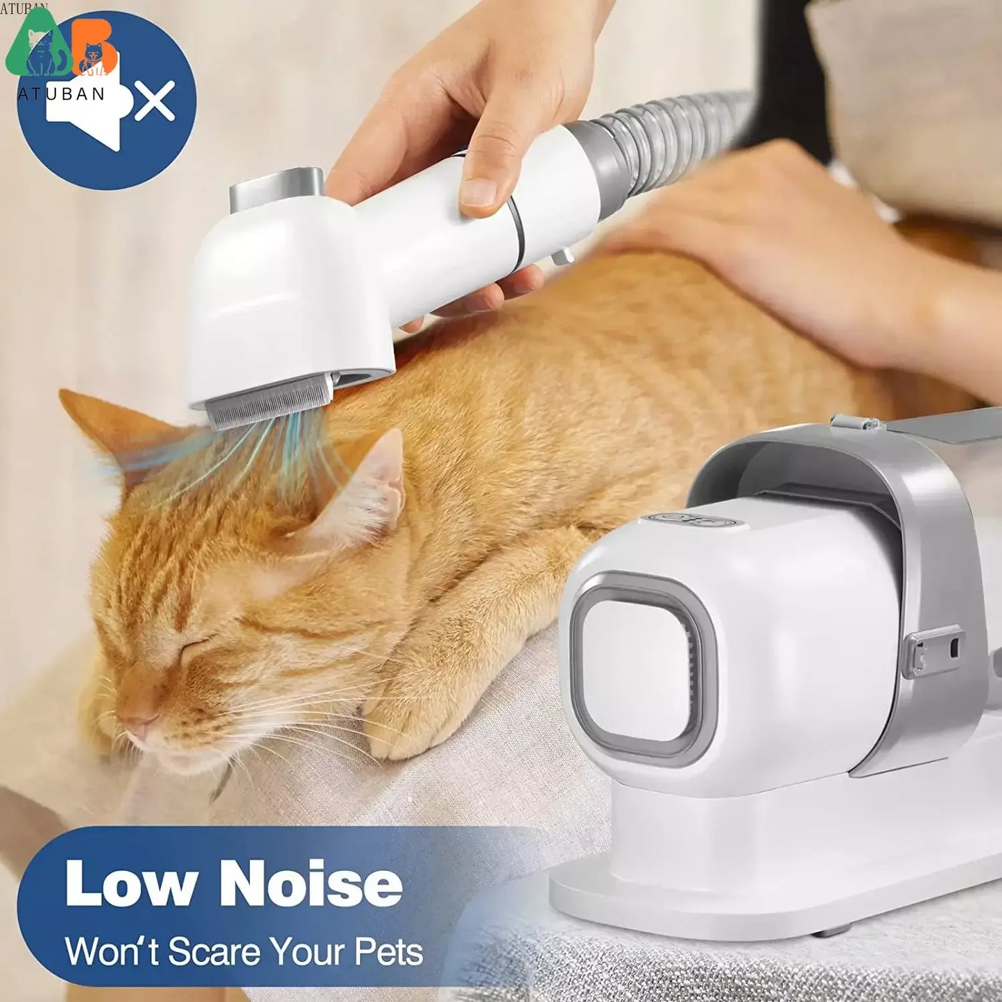 Pet Grooming Vacuum Cleaner for Dog Cat Hair Removal