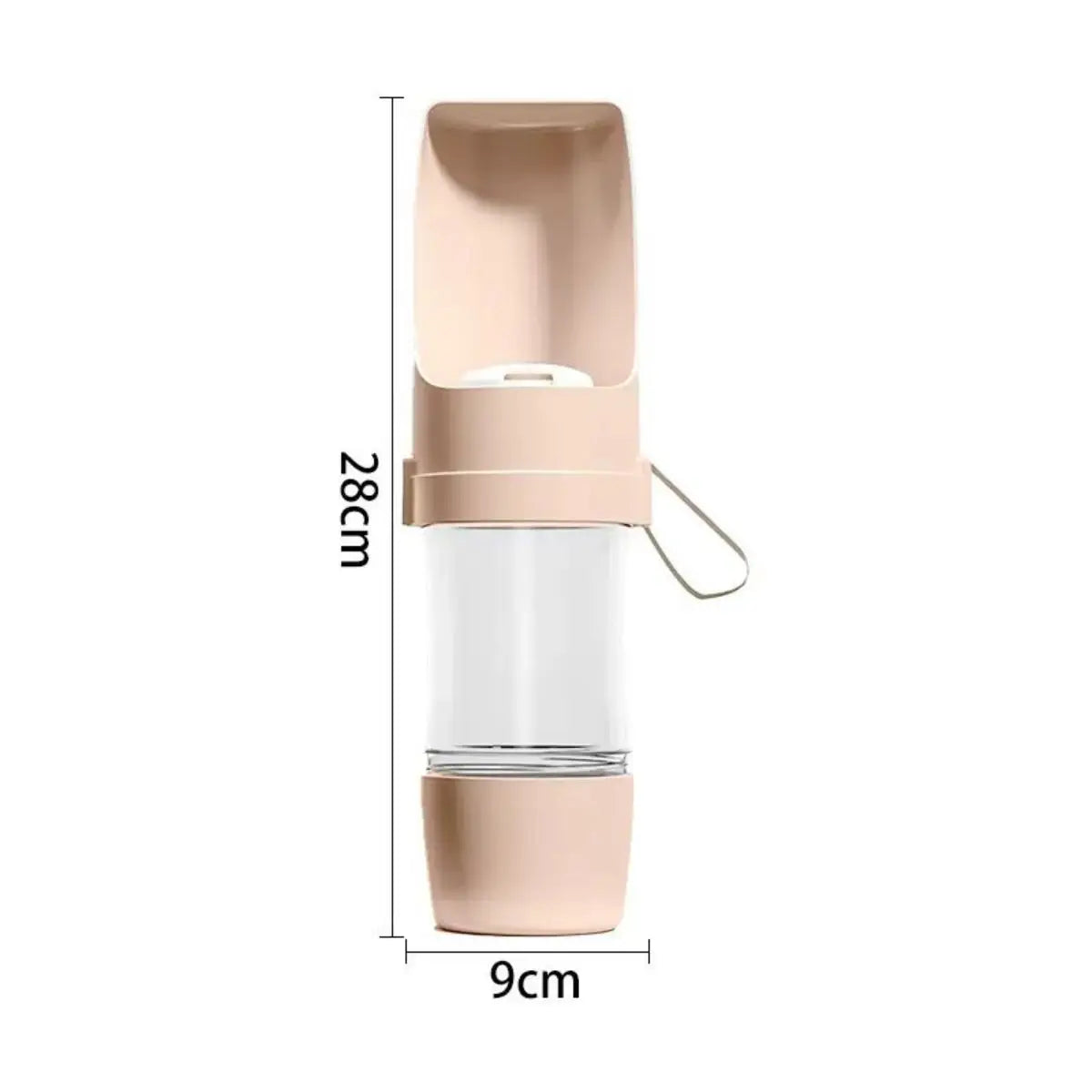 Portable Dog Water Bottle with Food Storage Travel Bowl