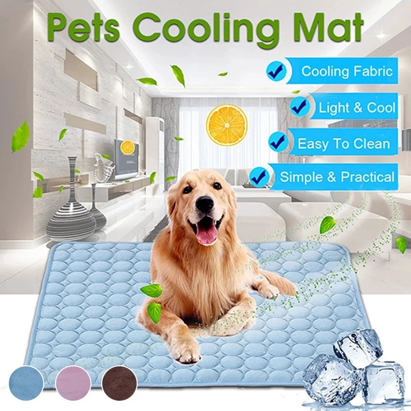 Dog Cooling Mat Breathable Summer Pad for Dogs & Cats