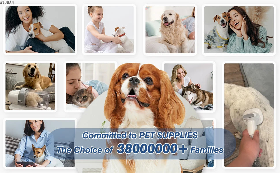 Pet Grooming Vacuum Cleaner for Dog Cat Hair Removal