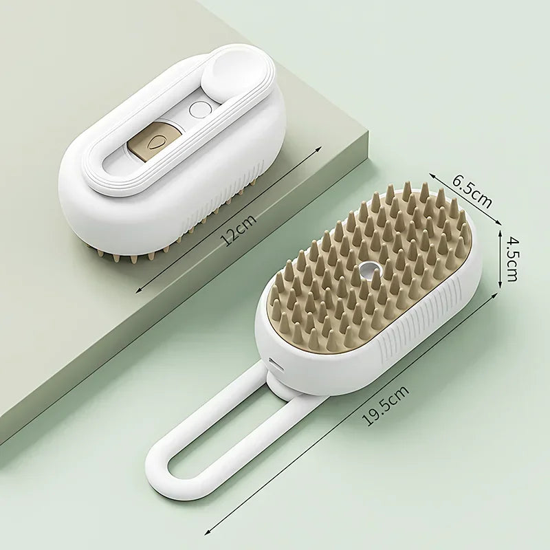Steam Cat Brush with Spray Massage Pet Grooming Tool