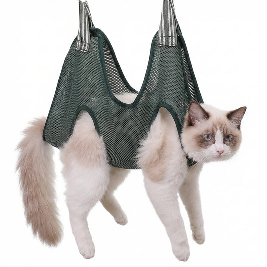 Cats Grooming Hammock Adjustable Nail Trimming Sling