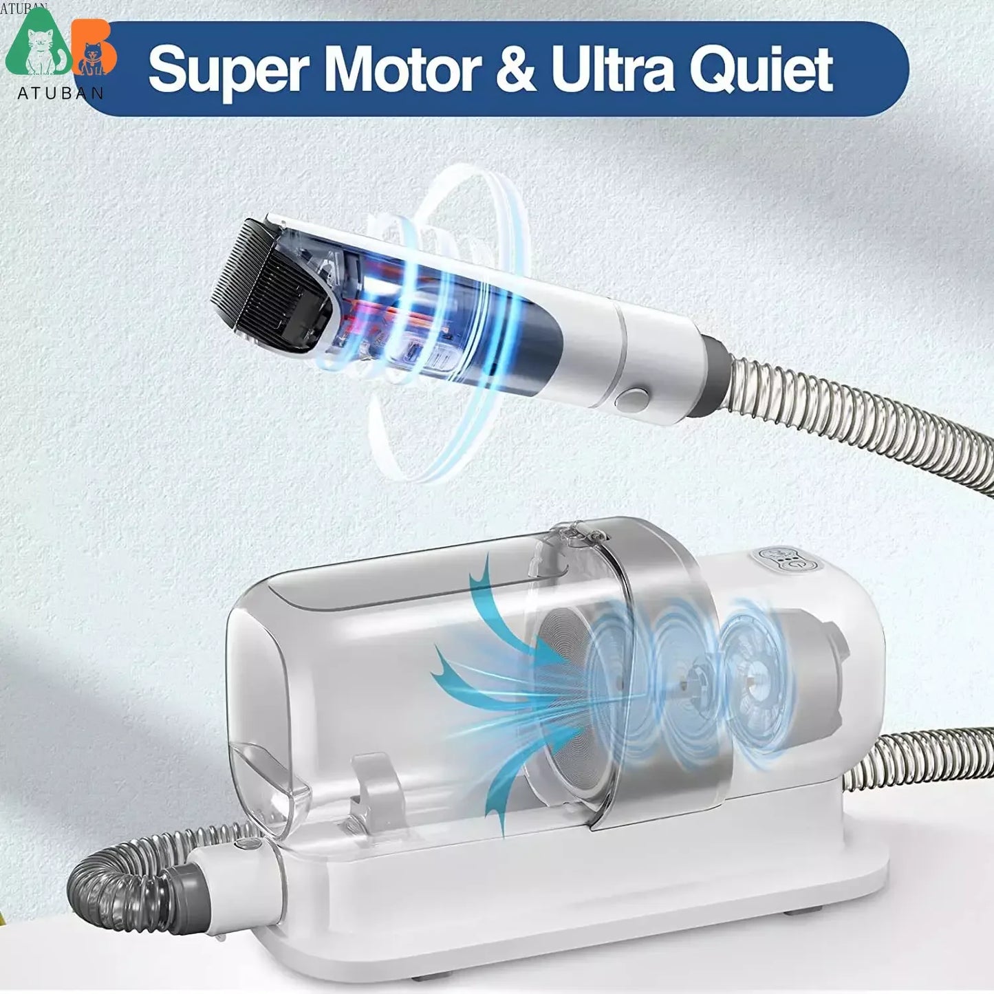 Pet Grooming Vacuum Cleaner for Dog Cat Hair Removal