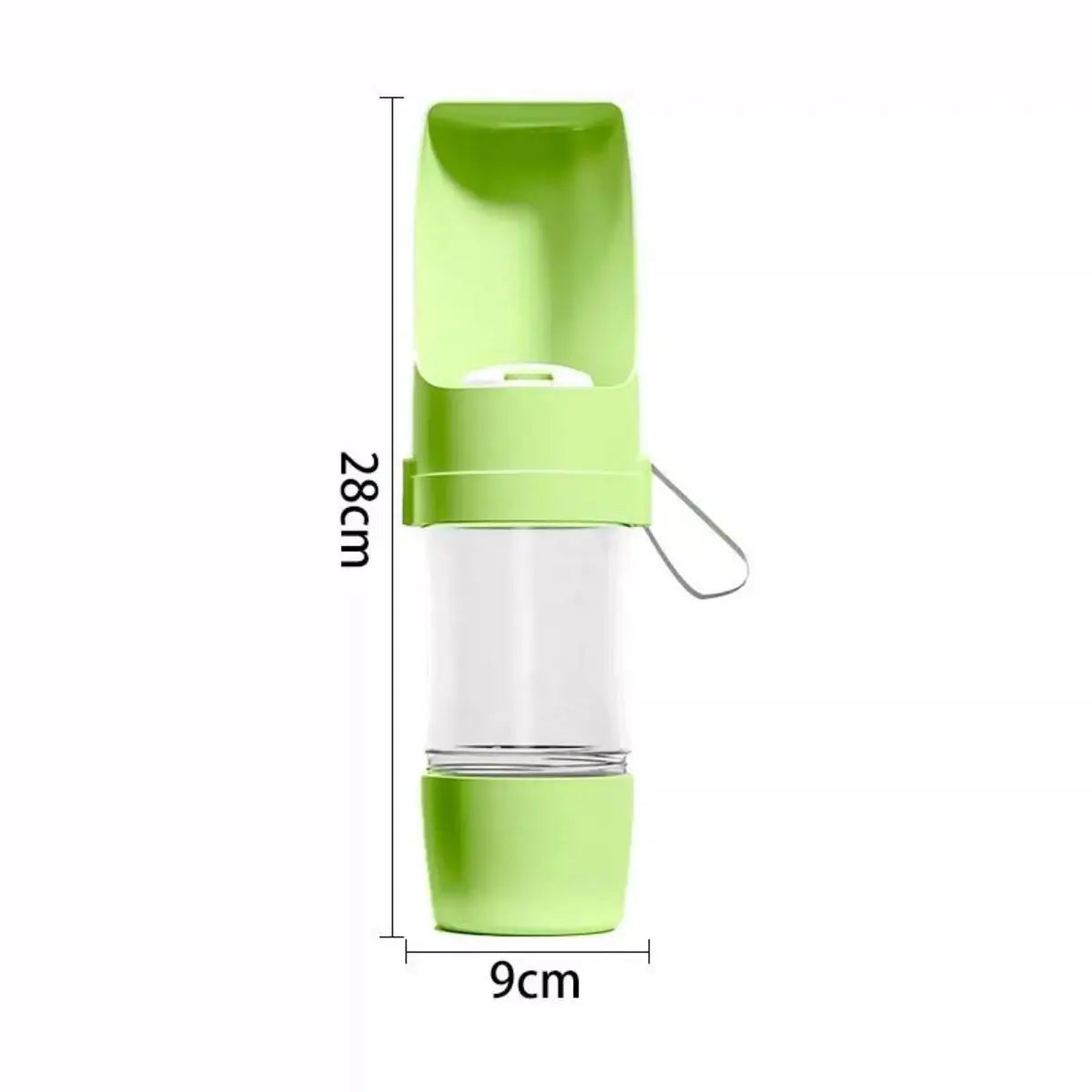 Portable Dog Water Bottle with Food Storage Travel Bowl