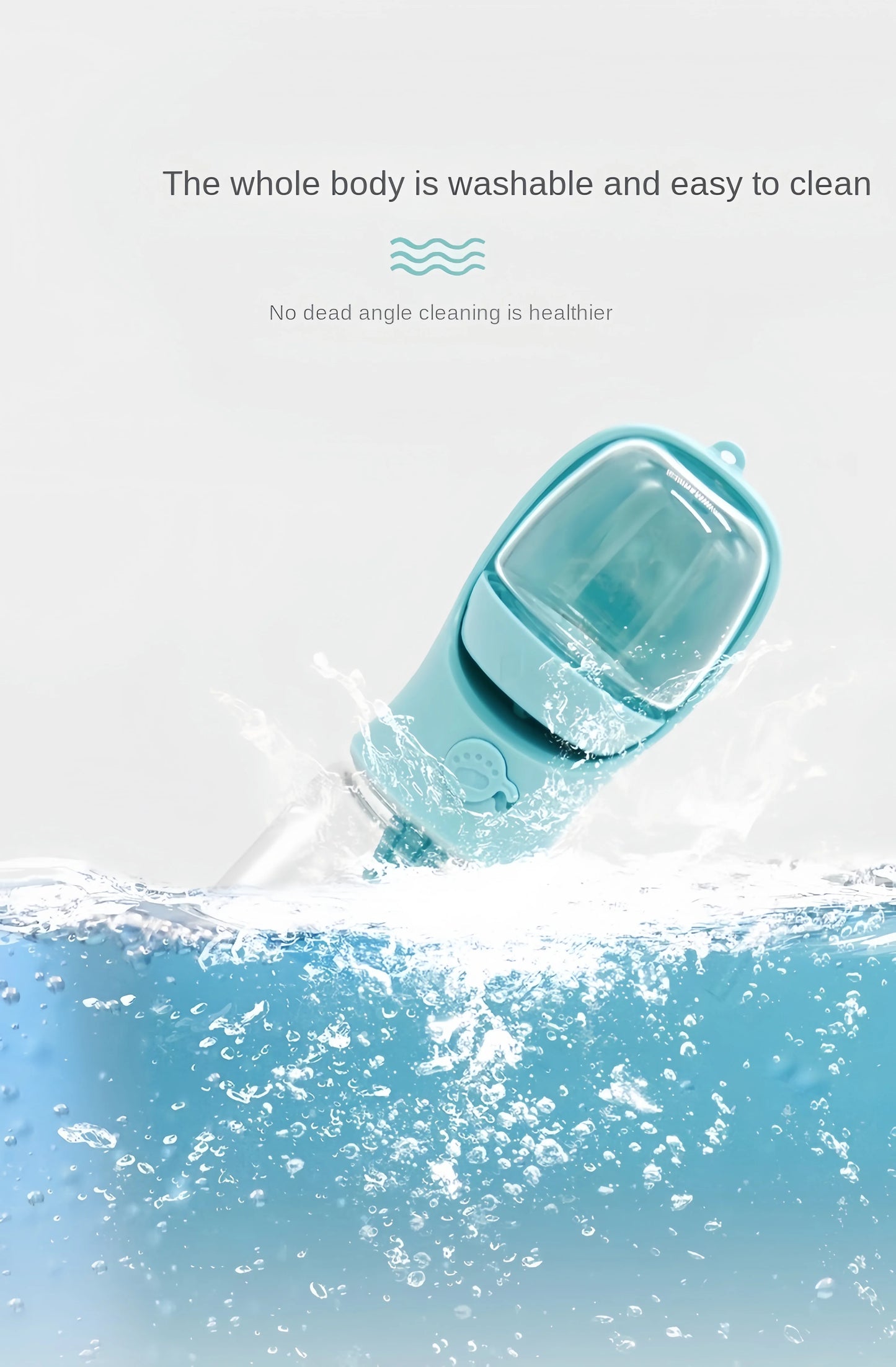 Portable Dog Cat Water Bottle with Food Storage Container