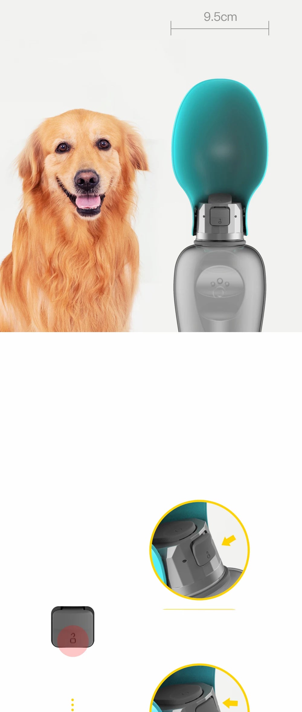 Big Dog Water Bottle Portable Travel Water Dispenser