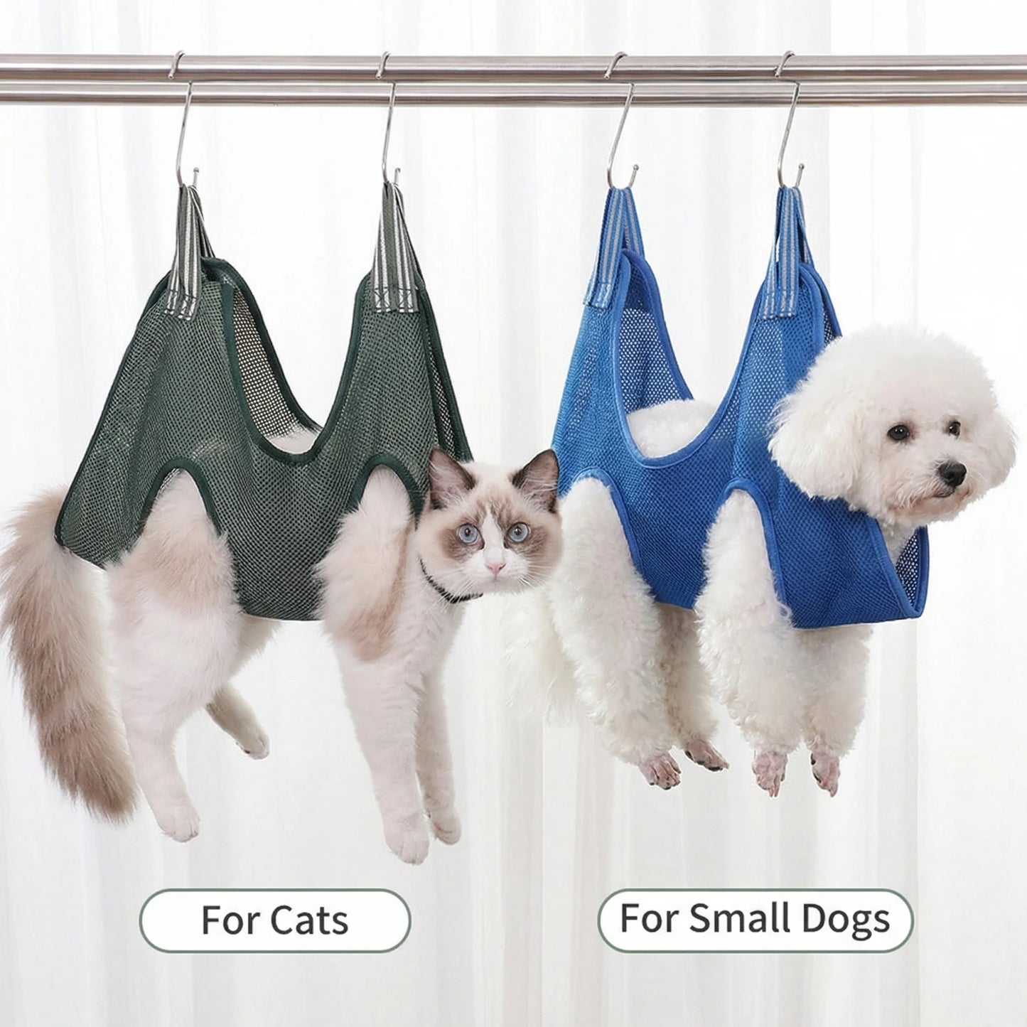 Cats Grooming Hammock Adjustable Nail Trimming Sling
