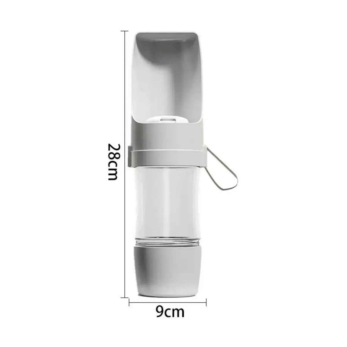 Portable Dog Water Bottle with Food Storage Travel Bowl