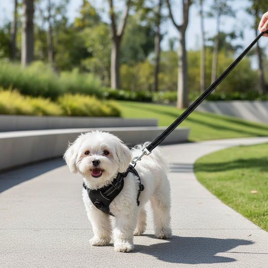 Dog Collar Harness Set with Leash for Small and Medium Dogs Adjustable Comfortable Walking Set