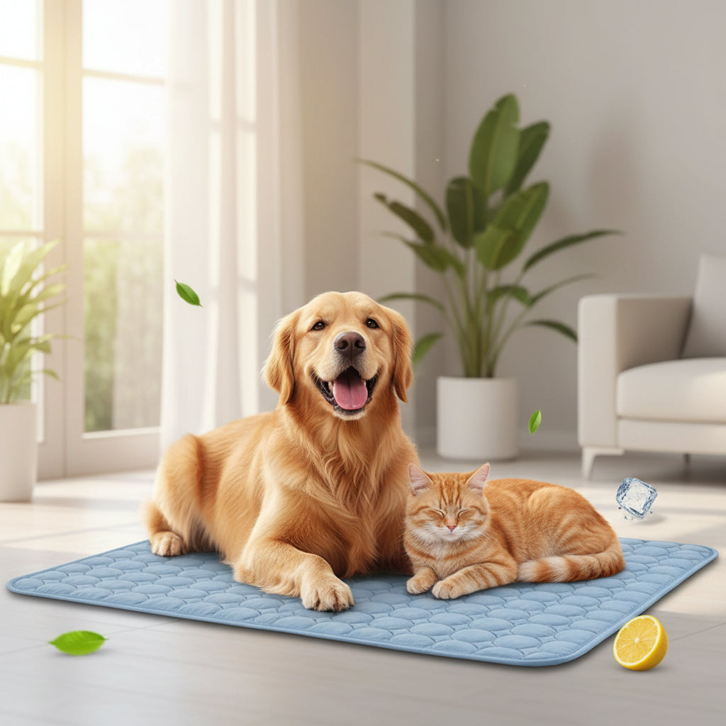 Dog Cooling Mat Breathable Summer Pad for Dogs and Cats for Cool and Comfortable Rest