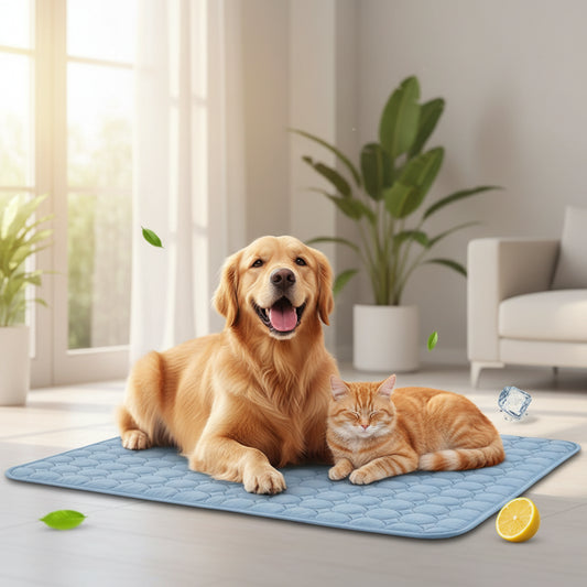 Dog Cooling Mat Breathable Summer Pad for Dogs and Cats for Cool and Comfortable Rest